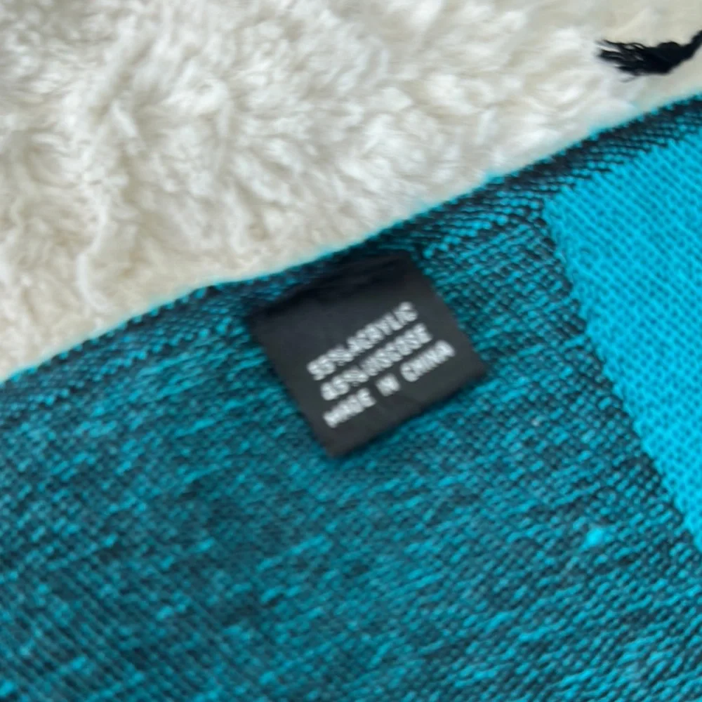 Elegant Paisley Teal Scarf